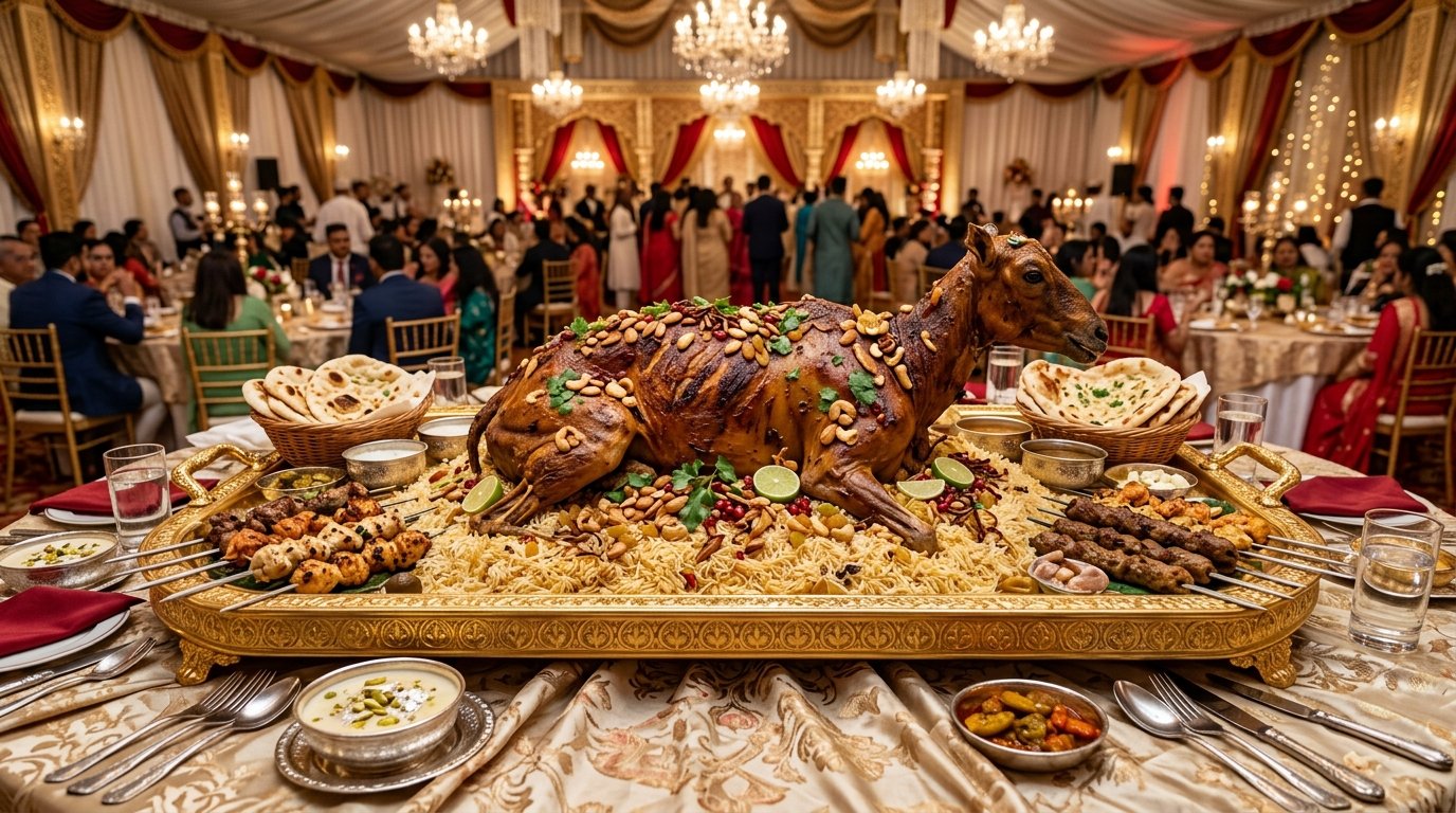 Mappillai Special Full Goat Roasted Platter